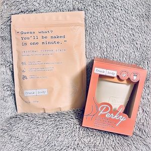 Frank Body Original Coffee Scrub (7.05oz) & Perky Sculpting Body Hydrator Cream